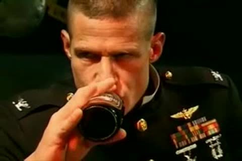 hawt Military dude pokeing Bartender