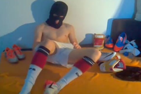 Me jerking off After A Soccer Game. But that's Not All. I Use My pooper plug For A delicious plow!