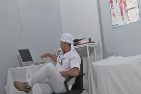 Uniformed Doc penis came