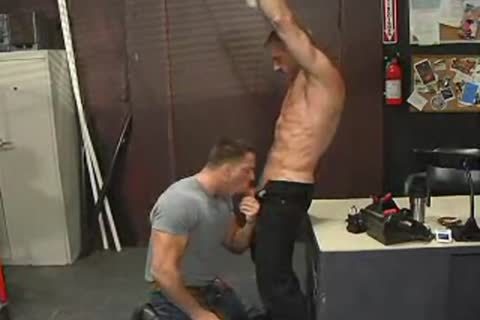 Two Muscle twinks In Leather Boots