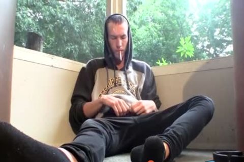 confident Thug Jake Reid gets That dirty giant Boner Out