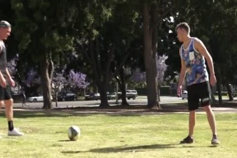 Soccer teens In Action