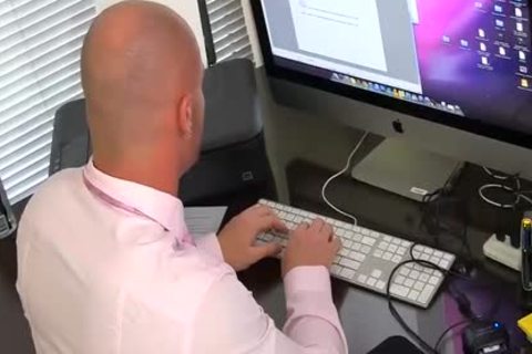 delicious Boss Mitch Vaughn bonks Dustin Fitch In His anus