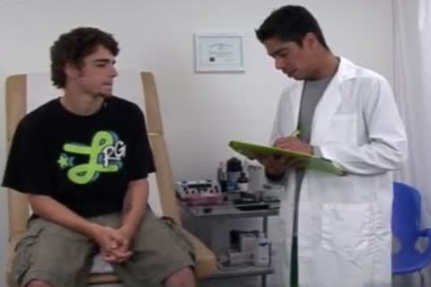homo Sex Models First Time Taking A Seat Back Down On The Exam Table