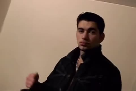 man Jacking Off His Monster metallic Tool