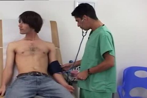 Twink boy first time rammed hard in the clinic