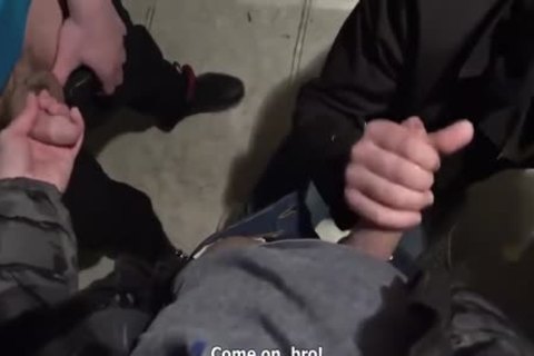 bare Foursome At The Parking Lot