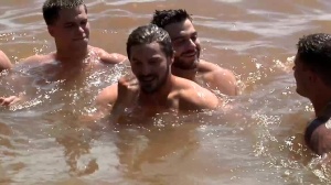 JizzOrgy: Hairy Brett Carter gangbang