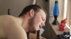 DickDorm - Tattooed big dick Brandon Evans ass fucked