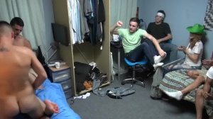 DickDorm: Blowjob together with Jt Hunt and Joshua Dome