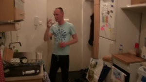 Debt Dandy: Super slim gay angry masturbation in the bed