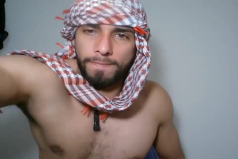sexy pumped up Arab Jerks Off And Cums