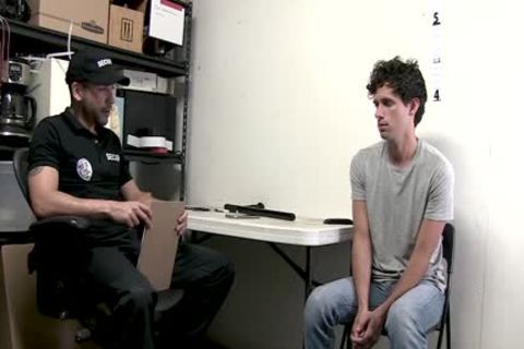 Security Guard Sticks A Billy Club In A Perps tight butthole