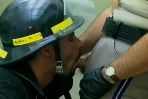 slutty Fireman And Police Officer slam On The sofa