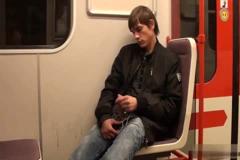 delicious legal age teenager Jacking Off In The Subway