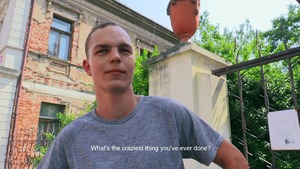 CzechHunter: Very slim pretty eastern gay blowjob cum indoor