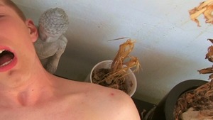 Czech Hunter: Super slim teen rough handjob sex scene