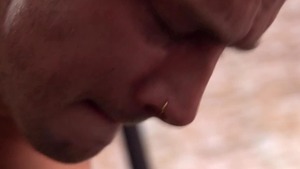 MenofUK: Piercing Damon Heart together with Billy Essex doggy