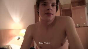CzechHunter.com - Czech twink Hunter doggy sex in the bed