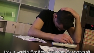 DebtDandy.com: Very cute Czech friend blowjob cum indoor