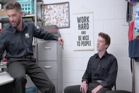 'Straight Security Officers boning Each Other'