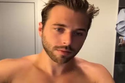 lusty man Bathing In Live