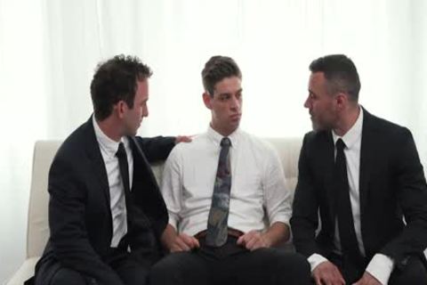 MormonBoyz - Two Hung Religious dudes fuck A Missionary lad