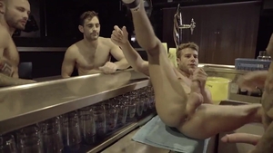 Allen King's 4-dude group-sex -Dylan James, Max Arion, Jeffrey