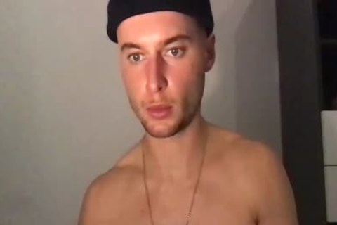 teen stroking him
