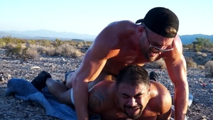 Falcon Studios: Draven Navarro and latino Ryan Rose outdoors