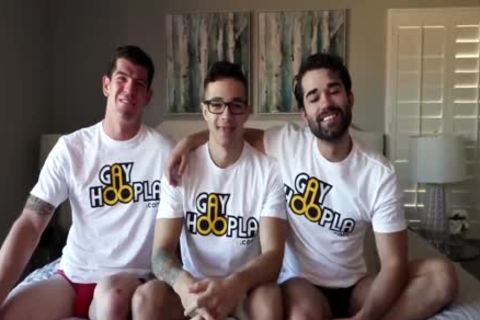 throbbing penis Actor Jayden Has A kinky Morning 3some