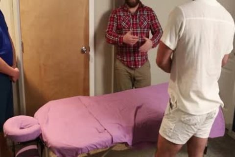 4 Handed Bear Massage Ends With A Proper plowing