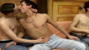 juicy homosexual man Enjoys Getting drilled Hard By Two enormous Poles