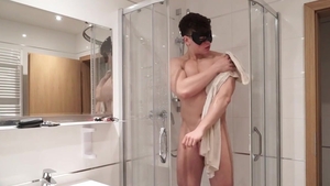 Maskurbate: Victor in mask fucked hard at the audition