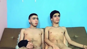 slim friends pair With enormous penis