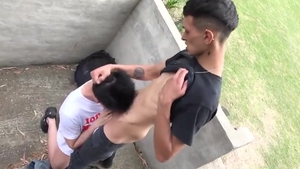 Bully Captures A teen. stunning homo Sex