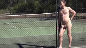 AndysAussieBoys: Australian Nick jumping on a dick outdoors