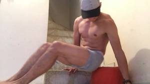 BarebackLatinoz: Slim Nick twink stroking porn