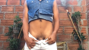 BarebackLatinoz: Jason with young Ben close up stroking