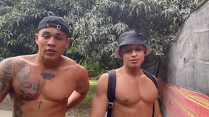 EastBoys.com - Reed accompanied by muscled Lucian massage