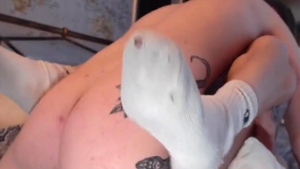 2 TATTOOED twinks nail ON MY sofa