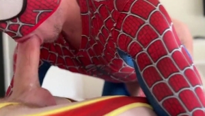 Spiderman pounded Flash