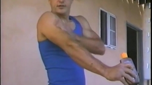 Mike The Spike Flexes On The Balcony For daddy Reliable