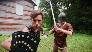 Men: Riding the Top's Sword in Wild Action